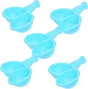 JUMPLAWN 10pcs Beach Diggers Lightweight Shovels for Outdoor Sandcastle Building Versatile Bath Sandbox Safe Easy to Grip for Boys