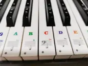 Piano Key Stickers Piano Keyboard Tune Stickers Kit 37/49/54/61/88