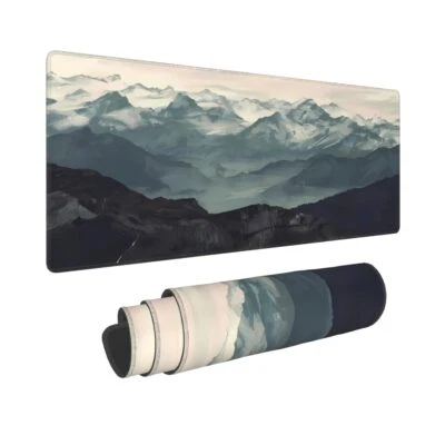 Mountain Fog Mouse Pad Large Extended Computer Full Desk Pad 23.6x11.8 inch C...