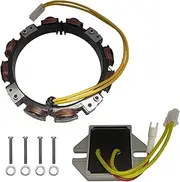 592830 Alternator with 394890 Electrical Voltage Regulator Kit - Replacement Fits for 696458 691064 393295 845907 394890 797375 393374 691185