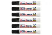 12PK Artline 40 Permanent Paint Crayon Fade Proof High Temperature Marker Black