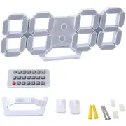 LED Digital Clock Clock Wall White Accessories X9U88429