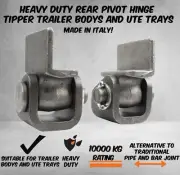 2x Hydraulic Tipper Trailer hinges 10T Tipping Rear pivot hinge kit Ute Tray set
