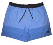 Quicksilver Mens Large Board Shorts Blue Surf Swim Wear UV Protection Stretch
