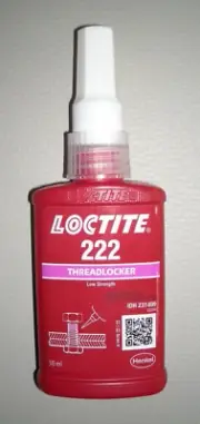 GENUINE LOCTITE 222 (231499) ADHESIVE THREADLOCKER - LOW STRENGTH-50ML-FREE POST