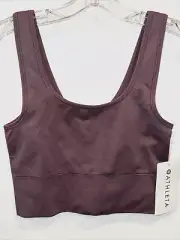 Athleta Aurora Seamless Rib Tank Top Medium Purple Compression New