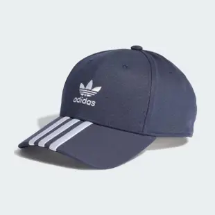 【adidas 愛迪達】帽子 運動帽 棒球帽 遮陽帽 三葉草 CAP 藍 IL4850