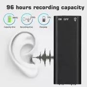 Mini Spy Voice Audio Recorder Voice Activated Office Listening Device 96Hour 8GB