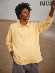 FatFace Sage Yellow Waffle Overhead 100% Cotton Top (E98931) | $114