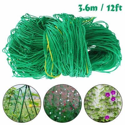 Garden Plant Climbing Net Trellis Netting Mesh Support Fruits Vine Veggie Bean