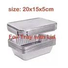 ALUMINIUM FOIL CONTAINERS LIDS Tray Container BBQ Takeaway Roasting Oven BULK