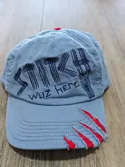 Stitch Wuz Here Youth Hat Blue Adjustable Strapback DisneyParks Kids Boys Girls