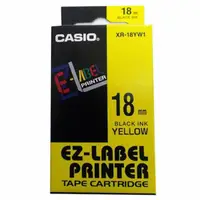 在飛比找momo購物網優惠-【CASIO 卡西歐】標籤機專用色帶-18mm黃底黑字(XR