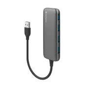 Verbatim Usb A 3 Hub With 4X Usb A 3 Space Grey