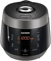 CUCKOO 10-Cup Pressure Rice Cooker & Warmer, 12 Menu Options, Non-Stick Inner Pot (CRP-P1009S) Silver
