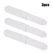 3 Pack White Plastic Toilet Paper Roll Holder Spindles with Different Diameters