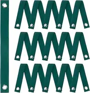 uxcell 16-Pack Tree Straps for Staking,1.5 Inch x 15.7 Inch Tree Support Straps Nylon Tree Strap for Leaning Tree Protection/Plant Support, Straightening[Dark Green]