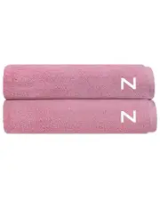 DePera Home Set of 2 Puresoft Monogrammed Turkish Bath Towels
