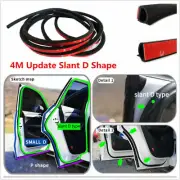 4M Slant D-Shape Car Door Frame Bonnet Trunk Sealing Moulding Strip Weatherstrip (for: Daihatsu)