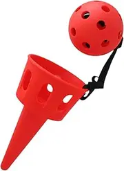Ball Catching Game for Kids Outdoor Activity and Sensory Engagement, red