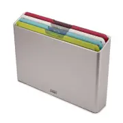 Joseph Joseph Folio Ikon 4 Piece Large Chopping Board Set | Silver 60219