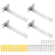 Floating Shelf Bracket,4 Pack 8 Inch Hidden Wall Mounted Shelf Supports