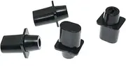 RLECS 4pcs Black Plastic Vintage Top Hat Switch Tip 3 Way/4 Way Pickup Selector Switch Knob for U.S. Tele/Telecaster Guitar Replacement Parts