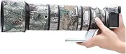 CHASING BIRDS Camouflage Waterproof Lens Coat for FUJIFILM XF 150-600mm F5.6-8 R LM OIS WR Rainproof Lens Protective Cover (Withered Leaf Camouflage, with 1.4X TC)