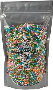 Sprinks The Grinch Sprinkles 500g | Edible Cake Decoration for Cakes | Cupcakes | Cookies | Brownies | Ice Cream | Sundaes