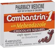 Combantrin Chocolate Squares, 4 count, Pack of 4