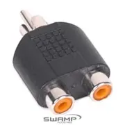 2x MONO RCA FEMALE to MONO RCA MALE - Audio Adapter