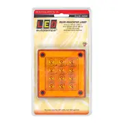LED Autolamps Rear Indicator Light 12-24V 12 LED Lamp with 4mm Gasket Blister