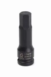 SUNEX 1/2" Dr. 15mm Hex Impact Socket SUN264912