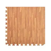 Floor Mats 12 Pcs Wood Grain Eva Foam 60X60X1 Cm