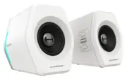 Edifier G2000 Gaming 2.0 Speakers System - Bluetooth V4.2/ USB Sound Card/ AUX Input/RGB 12 Light Effects/ 16W RMS Power White
