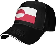 [SSIULUS] Greenland Flag Casquette Cap Hats,Trucker,Baseball Cap with Snapback,Perfect for Summer,Golf