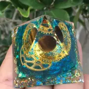 Orgonite Pyramid ball，Chakra Energy quartz crystal healing reiki 1pc