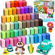 Air Dry Clay 54 Colors, Modeling Clay for Kids, DIY Molding Magic Clay for with
