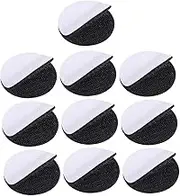 Beatifufu 10Sets Self Adhesive Hook Loop Dots Removable Wall Mounting Tape for Home Office Crafts and Organization Strong Hold Water Resistant for Smooth Surfaces