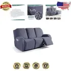 Elegant Recliner Sofa Covers with Pockets - Washable & Elastic for 3 Seaters