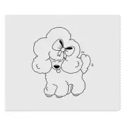 2 x 'Posh Poodle Puppy' Microfibre Lens / Glasses Cleaning Cloths (LC00028255)