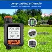 Sprinkler Timer Outdoor Water Timer For Garden Hose 1 Outlet Large LCD Screen