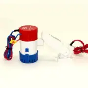 DC 12V 1100GPH 750GPH Electric Mini Boat Bilge Water Pump Float Switch Kayak New