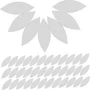 150PCS Petal Shape Mini Glass Mirror Tiles Removable Decorative Mirror Stickers for DIY Crafts Wall Decor Versatile Crafting Supply