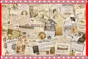 VICTORIAN HOLIDAY AD LOT Valentine,Easter,July 4th~Junk Journal Collage Ephemera