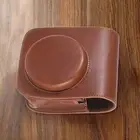 PU Camera Case Bag with Pocket for Instax Mini 90 Instant Camera(Light Brown)