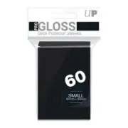 Ultra Pro PRO-Gloss Small Deck Protector Sleeves Black 60 Count 82964