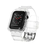 在飛比找蝦皮商城優惠-全包覆 透明替換手錶錶帶 for Apple Watch 4