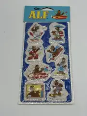 VINTAGE 1987 RUSS ALF PUFFY STICK ON STICKERS NEW SEALED IN PACKAGE
