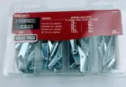 Toggle Bolt Kit Lot of 5 Everbilt Assorted 38-Pc each (190) Various Sizes NEW